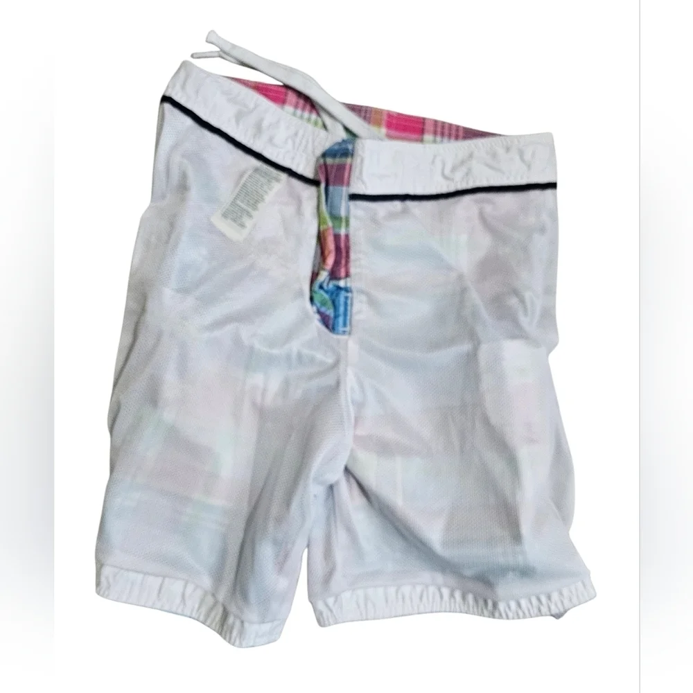 Abercrombie & Fitch Mens Medium Swim Trunks Multicolor Madras Plaid Shorts Icon